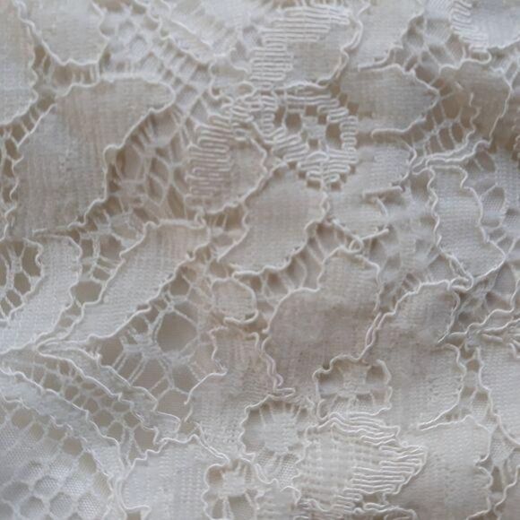 AEO Top Illusion Boho Romantic‎ Sweetheart Lace Neckline Sleeveless Cream Sz XS - Picture 11 of 12